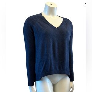 Banana Republic Deep Navy Blue V-Neck Sweater